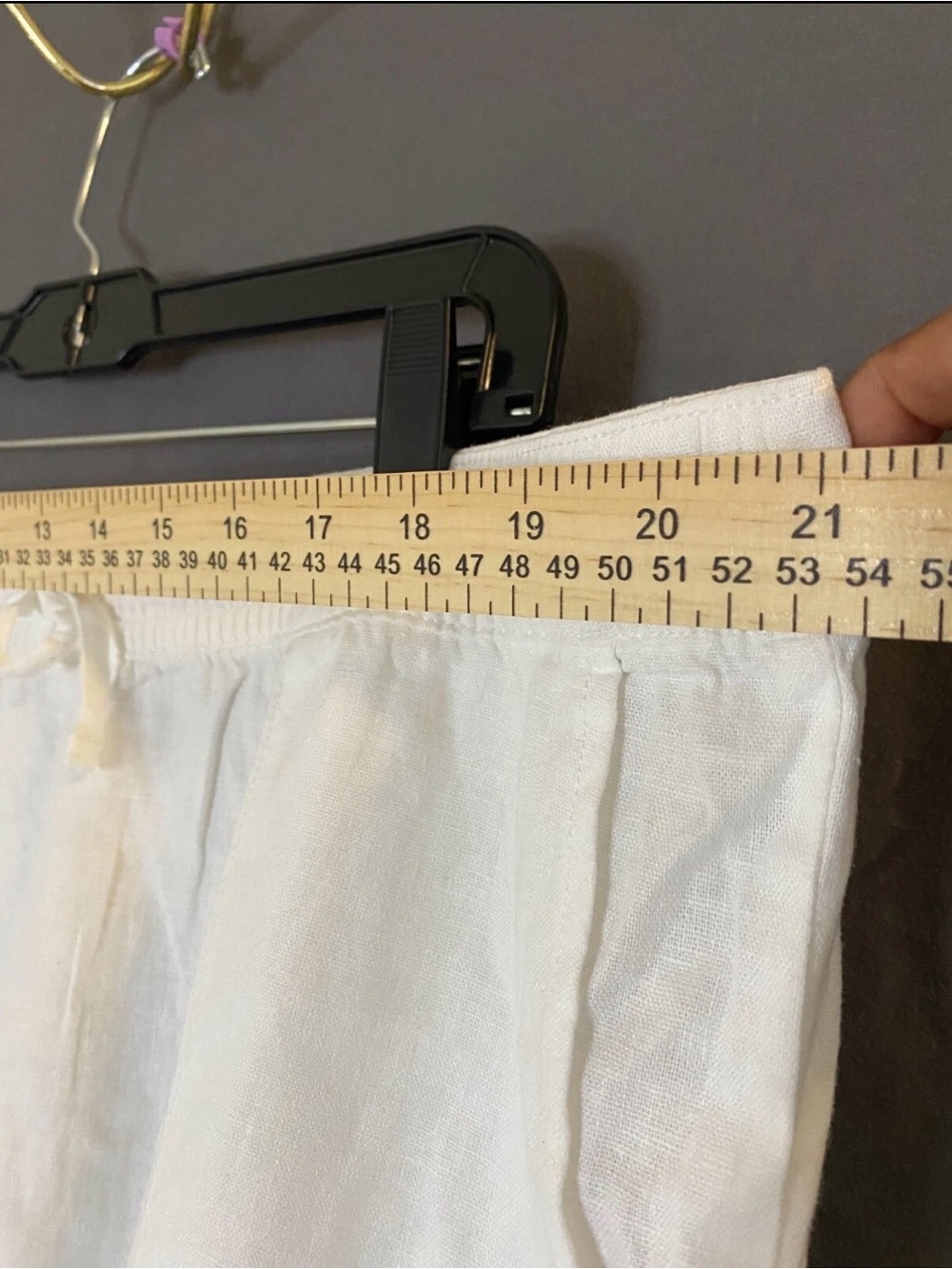 Stella Parker white linen pant - Picture 2 of 4